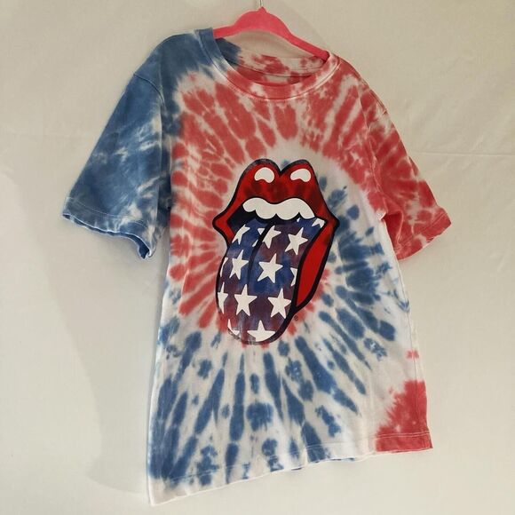 The Rolling Stones Tie Dye Graphic Tee Youth Kids EXTRA SMALL 4/5 T SHIRT - Picture 3 of 5